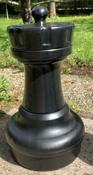 Einzelfigur Turm schwarz
